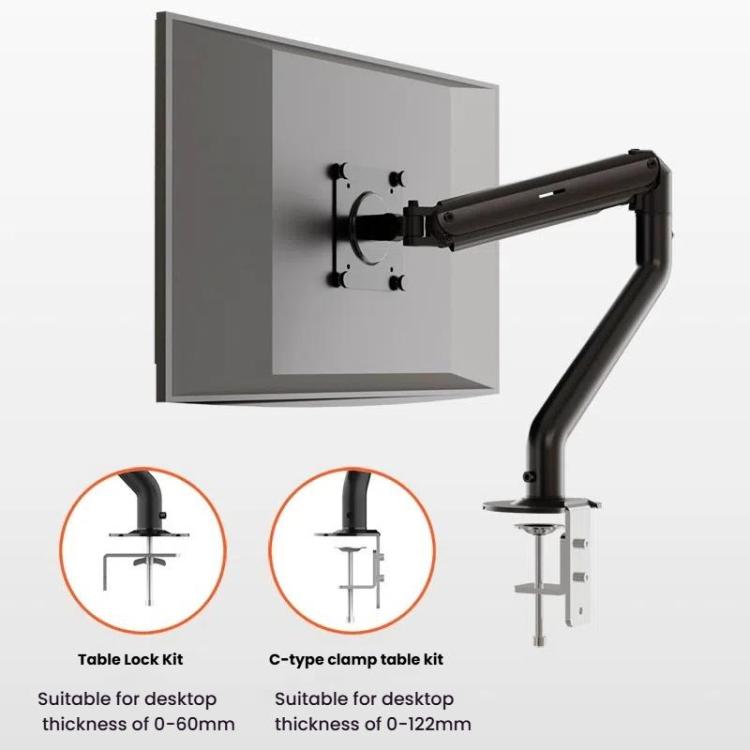 Supporto monitor 15-32" regolabile a molla a gas