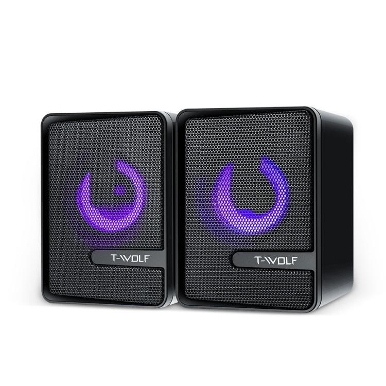 Altoparlanti desktop T-WOLF S3 USB/3.5mm con subwoofer