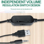 Altoparlanti desktop T-WOLF S3 USB/3.5mm con subwoofer