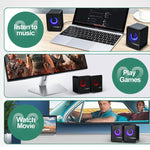 Altoparlanti desktop T-WOLF S3 USB/3.5mm con subwoofer