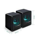Altoparlanti desktop T-WOLF S3 USB/3.5mm con subwoofer