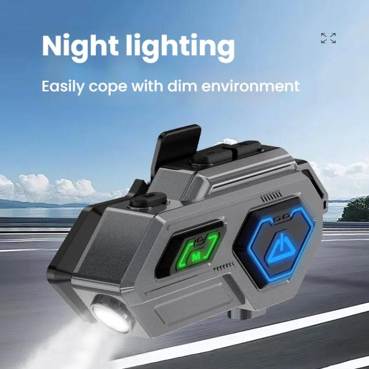 Interfono Bluetooth C8Pro IPX7 per casco moto, variante Soft Mic - immagine 8