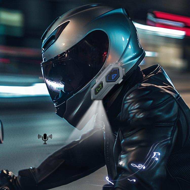 Interfono Bluetooth C8Pro IPX7 per casco moto, variante Soft Mic - immagine 11