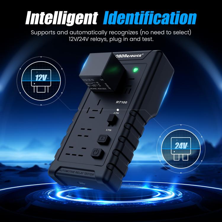 Tester per relè automobilistici 12V/24V con spegnimento automatic