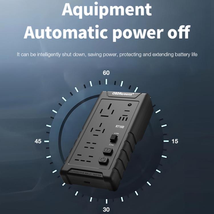 Tester per relè automobilistici 12V/24V con spegnimento automatic