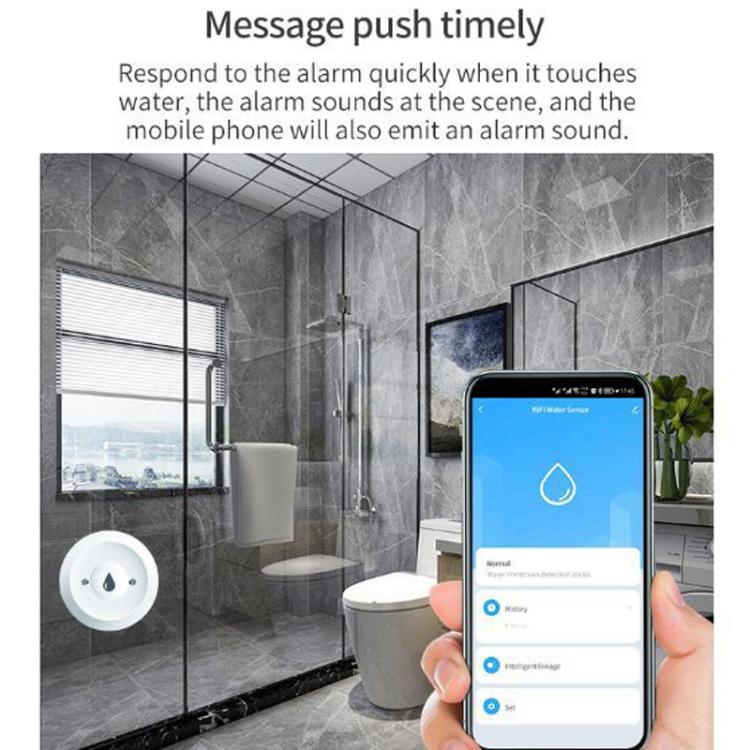 Sensore rilevamento perdite acqua Zigbee compatibile Home Assista