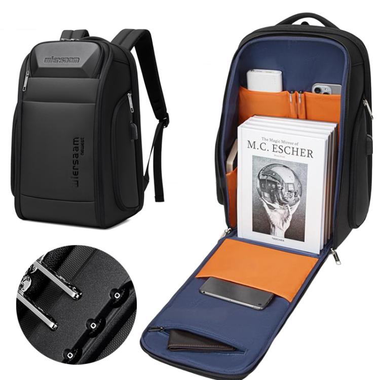Zaino Business Impermeabile con Porta USB e Lucchetto