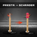 Kit conversione valvola Presta a Schrader bici 10 pezzi
