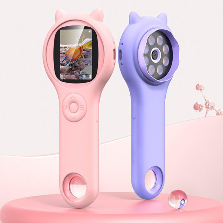 Microscopio digitale per bambini 500X con schermo IPS e 8 LED - immagine 3