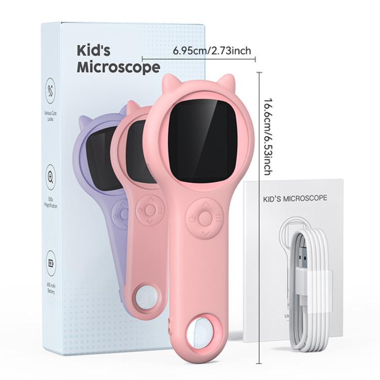 Microscopio digitale per bambini 500X con schermo IPS e 8 LED - immagine 4