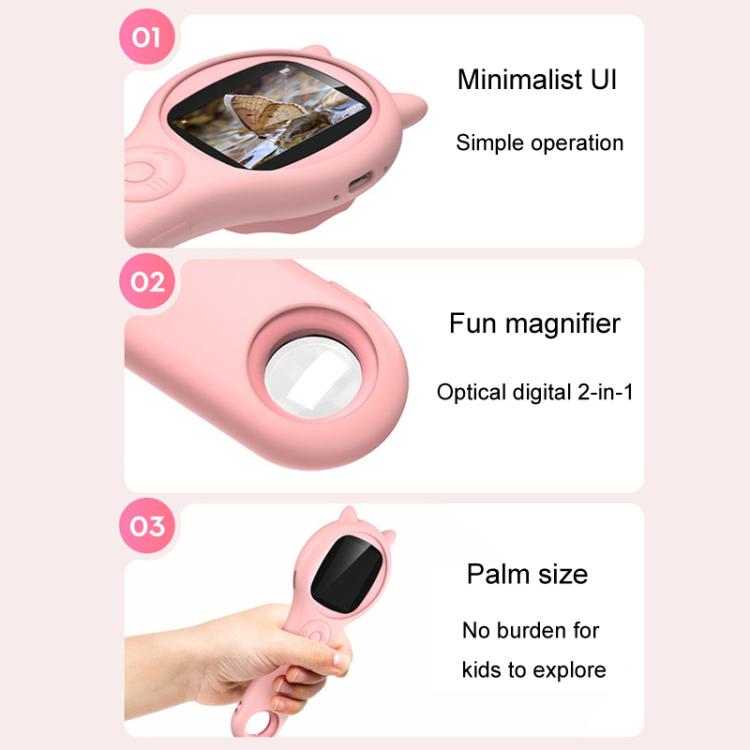 Microscopio digitale per bambini 500X con schermo IPS e 8 LED - immagine 5