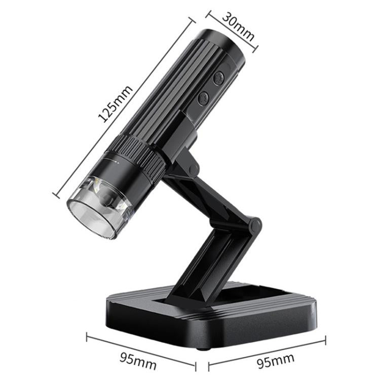 Microscopio digitale wireless portatile 50X-1000X con 8 LED - immagine 3
