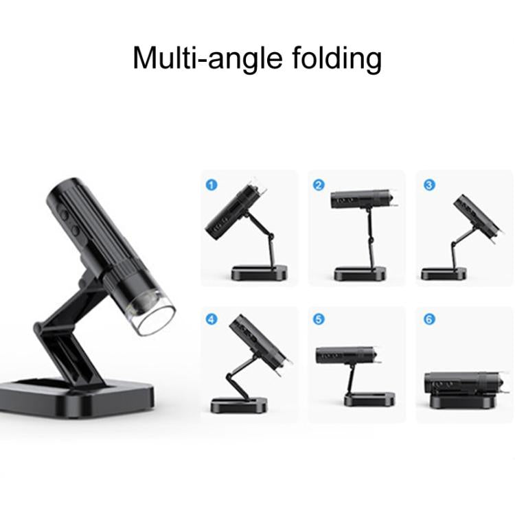 Microscopio digitale wireless portatile 50X-1000X con 8 LED - immagine 6