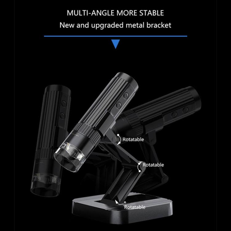 Microscopio digitale wireless portatile 50X-1000X con 8 LED - immagine 11