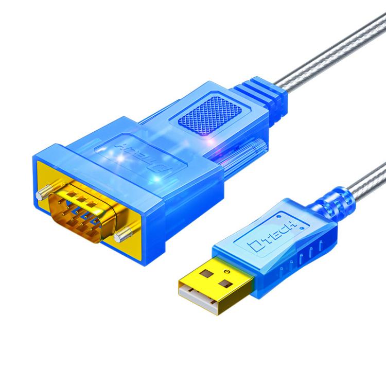 Adattatore USB 2.0 a RS232 con doppio chip e LED