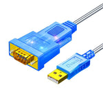 Adattatore USB 2.0 a RS232 con doppio chip e LED