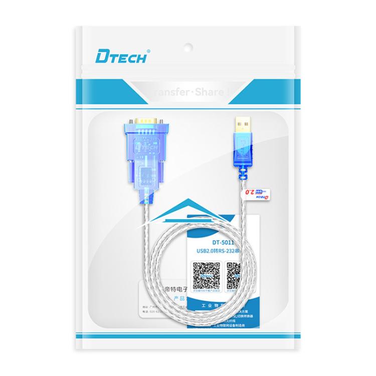 Adattatore USB 2.0 a RS232 con doppio chip e LED