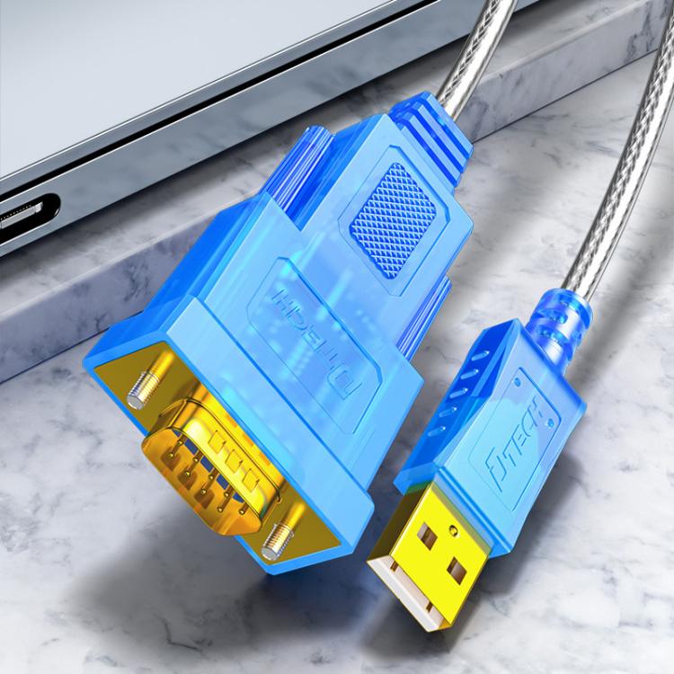 Adattatore USB 2.0 a RS232 con doppio chip e LED