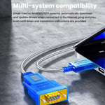 Adattatore USB 2.0 a RS232 con doppio chip e LED