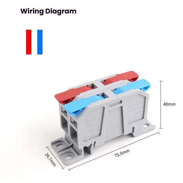 Connettore a morsettiera LT-25 75 A, 2 ingressi e 2 uscite - immagine 4