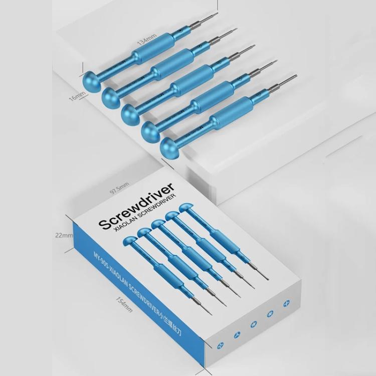 Set di cacciaviti MY-905 in acciaio S2 per riparazioni smartphone - immagine 11