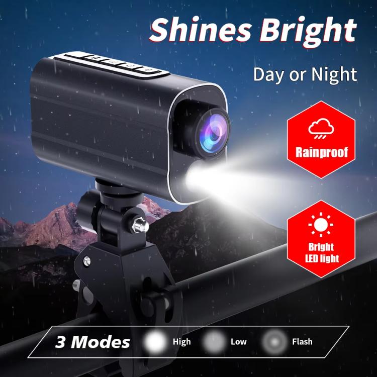 Videocamera d’azione 5K WiFi con EIS e luce LED per ciclismo - immagine 4
