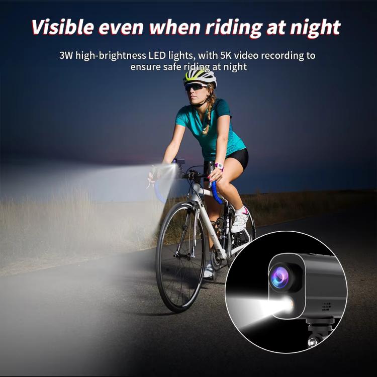Videocamera d’azione 5K WiFi con EIS e luce LED per ciclismo - immagine 6