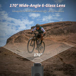 Videocamera d’azione 5K WiFi con EIS e luce LED per ciclismo - immagine 7