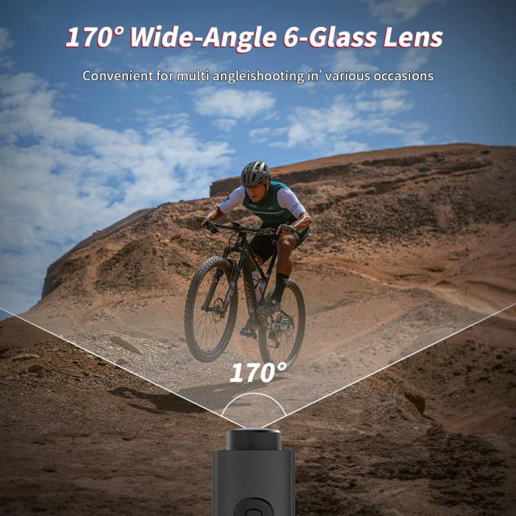 Videocamera d’azione 5K WiFi con EIS e luce LED per ciclismo - immagine 7
