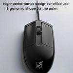 Mouse ottico cablato USB 1200 dpi con cavo 1,5 m