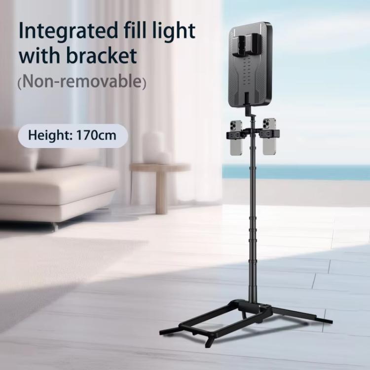 Luce selfie LED YY-3 da 14 pollici con treppiede pieghevole - immagine 2