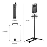 Luce selfie LED YY-3 da 14 pollici con treppiede pieghevole - immagine 11