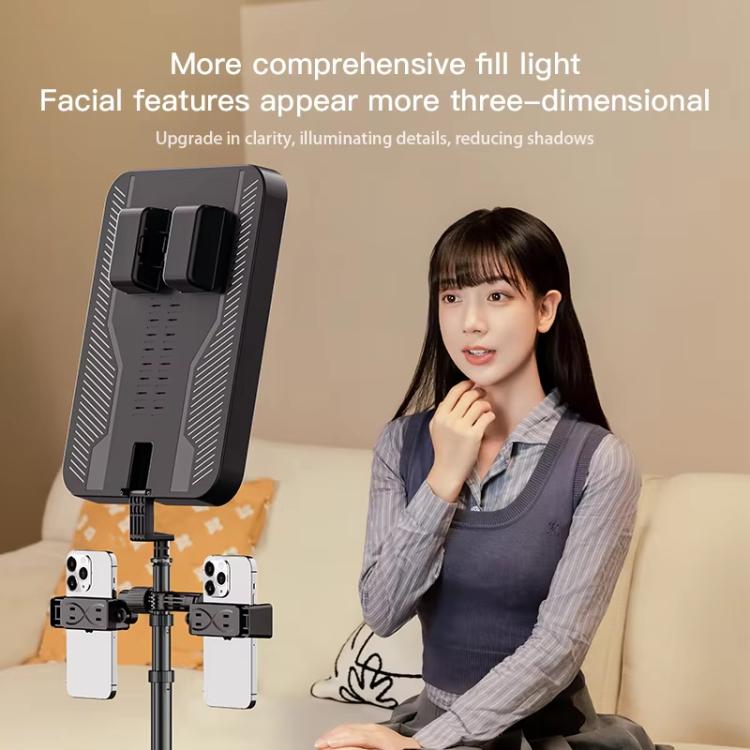 Luce selfie LED YY-3 da 14 pollici con treppiede pieghevole - immagine 3