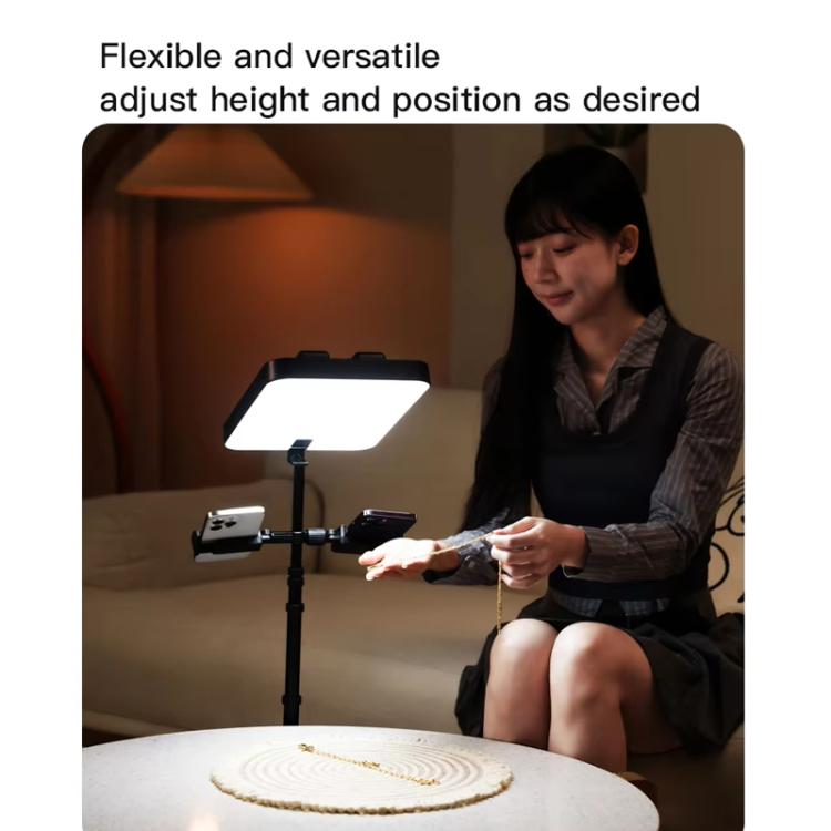 Luce selfie LED YY-3 da 14 pollici con treppiede pieghevole - immagine 6