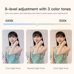 Luce selfie LED YY-3 da 14 pollici con treppiede pieghevole - immagine 9