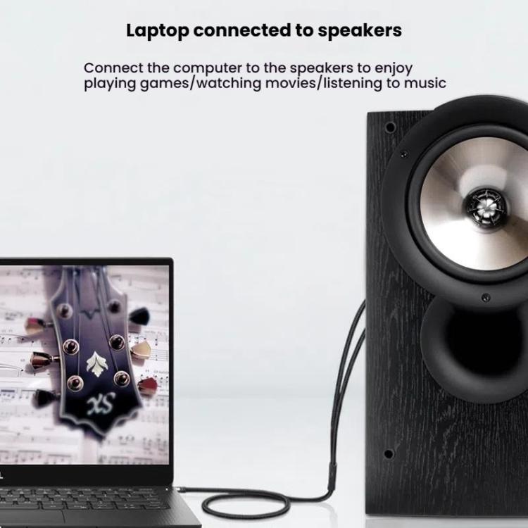 Cavo audio 3,5mm a 2 RCA con connettori placcati oro