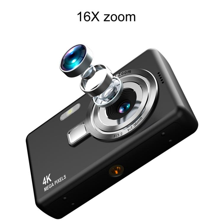 Fotocamera digitale Q12 4K con zoom 16X e display IPS - immagine 6