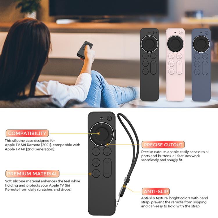 Custodia in silicone AhaStyle per Apple TV Siri Remote 2 e 3 - immagine 8