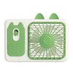 Ventilatore da scrivania USB ricaricabile a forma di gattino - immagine 2