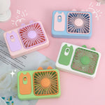 Ventilatore da scrivania USB ricaricabile a forma di gattino - immagine 4