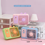Ventilatore da scrivania USB ricaricabile a forma di gattino - immagine 5