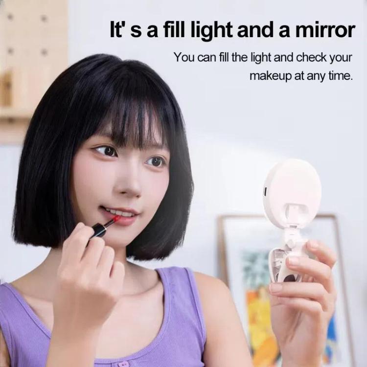 Luce selfie ricaricabile con specchio, clip e 3 temperature colore - immagine 4