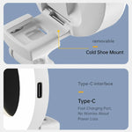 Luce selfie ricaricabile con specchio, clip e 3 temperature colore - immagine 11