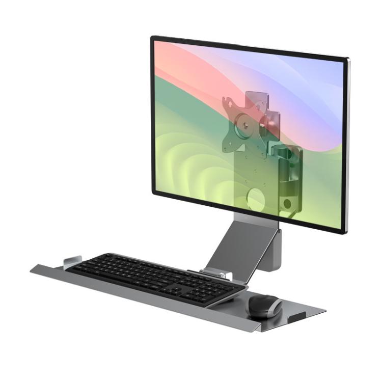 Supporto da parete per monitor 15-32" con vassoio 21x60cm