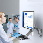 Supporto da parete per monitor 15-32" con vassoio 21x60cm