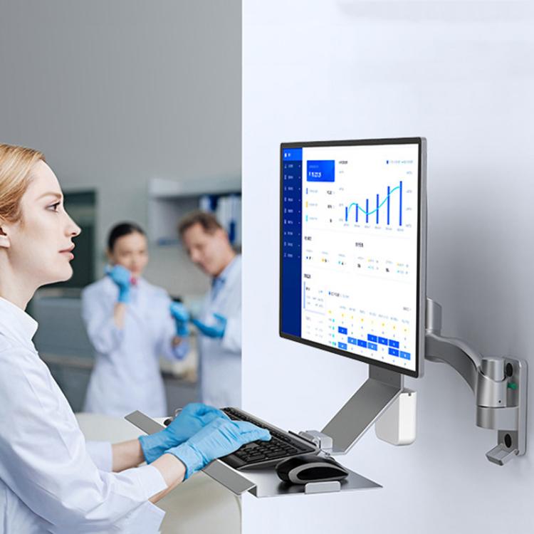Supporto da parete per monitor 15-32" con vassoio 21x60cm