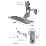 Supporto da parete per monitor 15-32" con vassoio 21x60cm