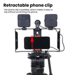 Kit video per smartphone AY-49X con luci LED e microfono - immagine 3