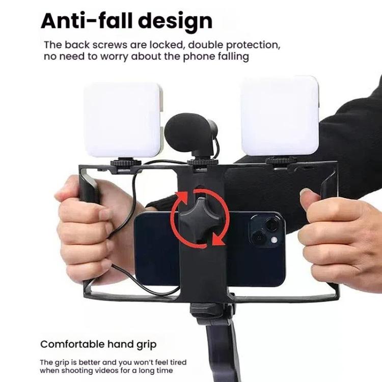 Kit video per smartphone AY-49X con luci LED e microfono - immagine 4