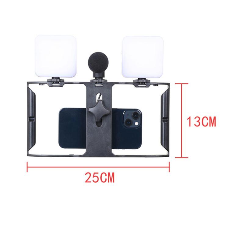 Kit video per smartphone AY-49X con luci LED e microfono - immagine 8
